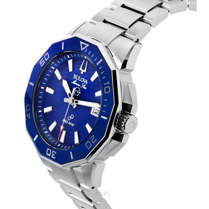 Bulova Marine Star Precisionist Stainless Steel Blue Dial Quartz Diver's 96B433 200M Men's Watch