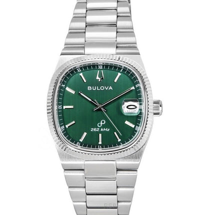 Bulova Classic Super Seville Stainless Steel Green Dial Quartz 96B439 Men's Watch