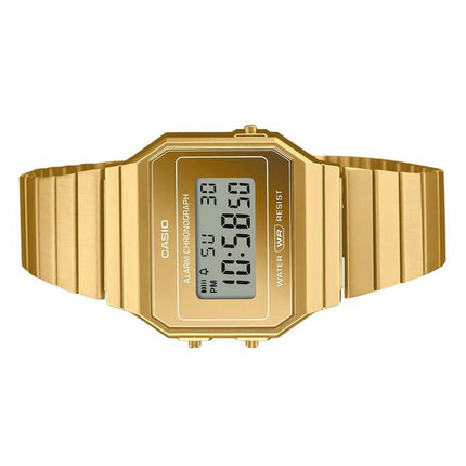 Casio Vintage Digital Gold Stainless Steel Quartz A700WEVG-9A Unisex Watch