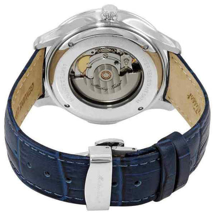 Mathey-Tissot Edmond Limited Edition Automatic 3D Leather Strap Blue Dial AC1886ABU Men's Watch