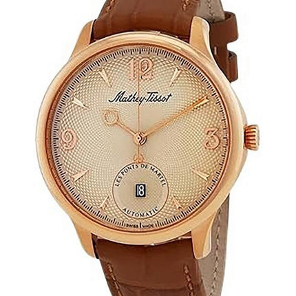 Mathey-Tissot Edmond AutomaticLimited Edition Leather Strap Cream Dial AC1886CI Men's Watch