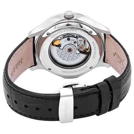 Mathey-Tissot Edmond Automatic Limited Edition Leather Strap Black Dial AC1886CNA Men's Watch