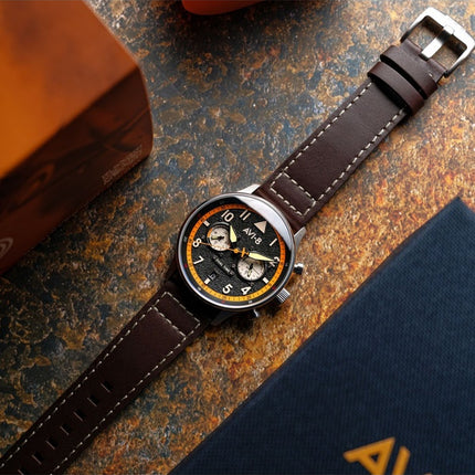 AVI-8 Hawker Hurricane Carey Dual Time Imperial War Museums Edition Black Dial Quartz AV-4088-07 Men's Watch