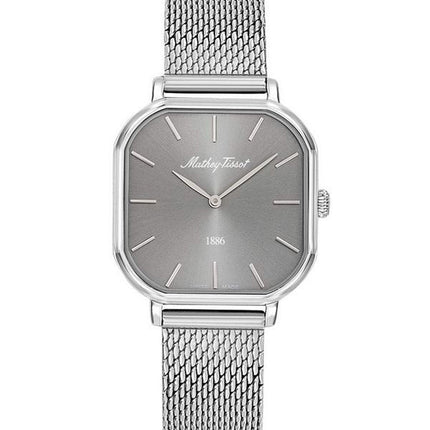 Mathey-Tissot Monsoon Square Stainless Steel Silver Dial Quartz D7917AS Women's Watch