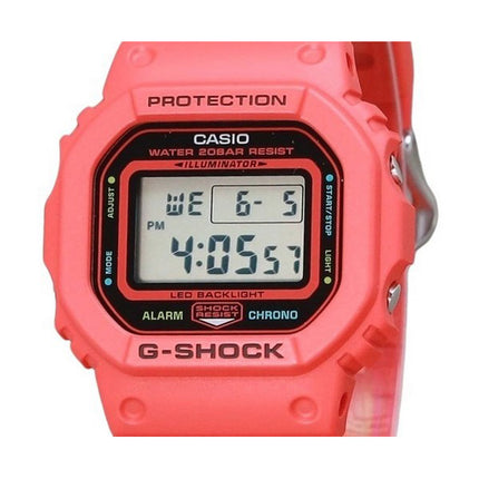 Casio G-Shock Digital Energy Park Series Red Bio Based Resin Strap Quartz DW-5600EP-4 200M Men's Watch