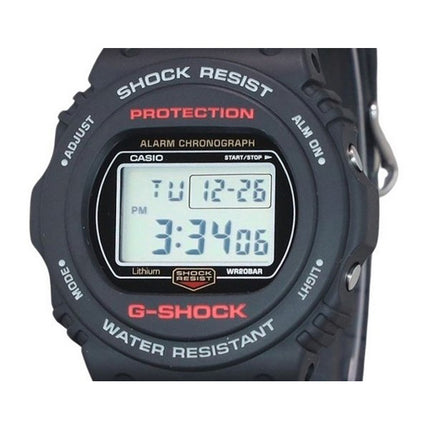 Casio G-Shock Digital Resin Strap Quartz DW-5750UE-1 200M Men's Watch