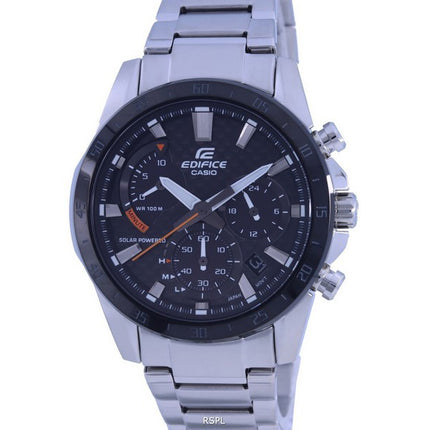 Casio Edifice Chronograph Analog Solar EQS-930DB-1A EQS930DB-1 100M Men's Watch