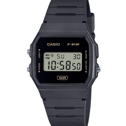 Casio POP Digital Gray Bio Based Resin Strap Quartz F-91WB-8A Unisex Watch