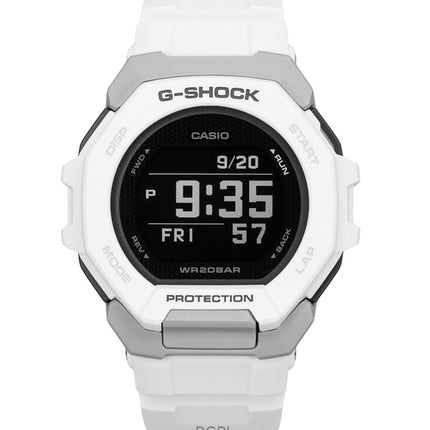 Casio G-Shock G-Squad Digital Smartphone Link White Bio-Based Resin Quartz GBD-300-7 200M Men's Watch