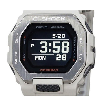 Casio G-Shock G-Lide Digital Smartphone Link Grey Resin Strap Quartz GBX-100-8 200M Men's Watch