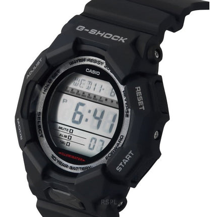 Casio G-Shock Digital Bio-Based Black Resin Strap Black Dial Quartz GD-010-1 200M Men's Watch