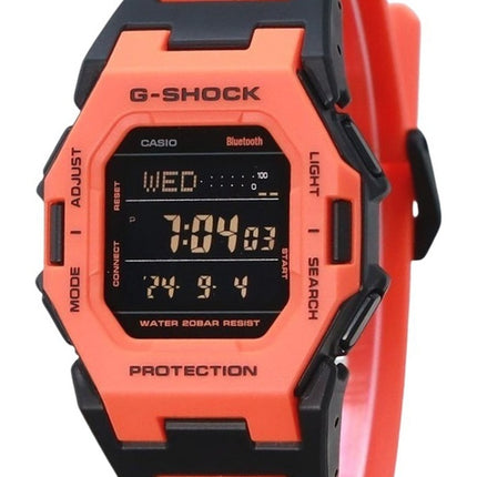 Casio G-Shock Digital Smartphone Link Bio-Based Orange Resin Strap Quartz GD-B500FL-4 200M Men's Watch