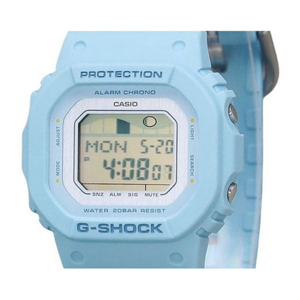 Casio G-Shock G-Lide Digital Light Blue Bio Based Resin Strap Quartz GLX-S5600-2 200M Women's Watch