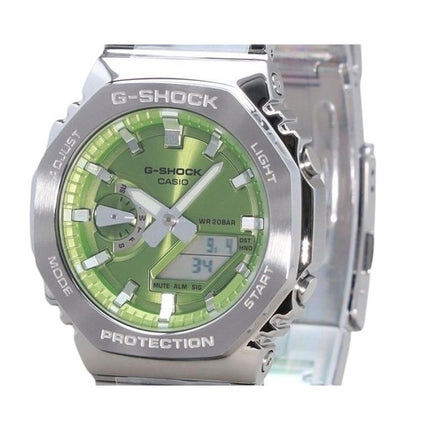 Casio G-Shock G-Steel Analog Digital Green Dial Quartz GM-2110D-3A 200M Men's Watch