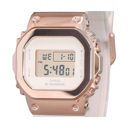 Casio G-Shock Digital Pink Gold Ion Plated Bezel Resin Strap Quartz GM-S5600UPG-4 200M Women's Watch