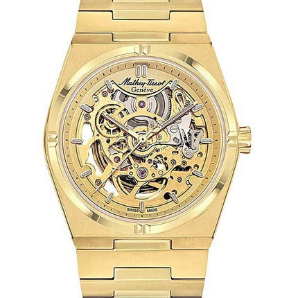 Mathey-Tissot Zeus Skeleton Gold Tone Stainless Steel Champagne Dial Automatic H118CFPDI Men's Watch