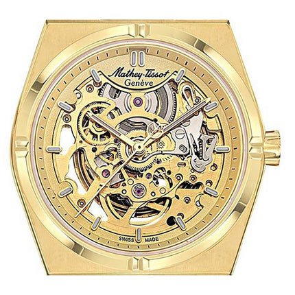 Mathey-Tissot Zeus Skeleton Gold Tone Stainless Steel Champagne Dial Automatic H118CFPDI Men's Watch