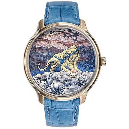 Mathey-Tissot Edmond Limited Edition Handcrafted 3D Tiger Multicolor Dial Automatic H1886TP Men's Watch