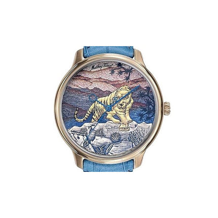 Mathey-Tissot Edmond Limited Edition Handcrafted 3D Tiger Multicolor Dial Automatic H1886TP Men's Watch