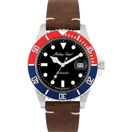 Mathey-Tissot Mathy Vintage Red and Blue Pepsi Bezel Black Dial Automatic H901ATLR 100M Men's Watch