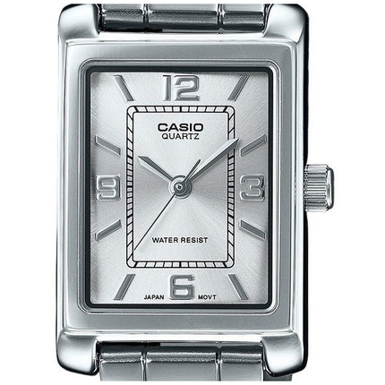 Casio Standard Analog Stainless Steel Silver Dial Quartz LTP-1234DD-7A Women's Watch