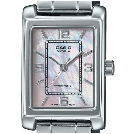 Casio Standard Analog Stainless Steel Mother Of Pearl Dial Quartz LTP-1234DS-4A Women's Watch