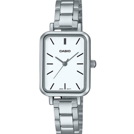 Casio Standard Analog Stainless Steel White Dial Quartz LTP-V009D-7E Women's Watch