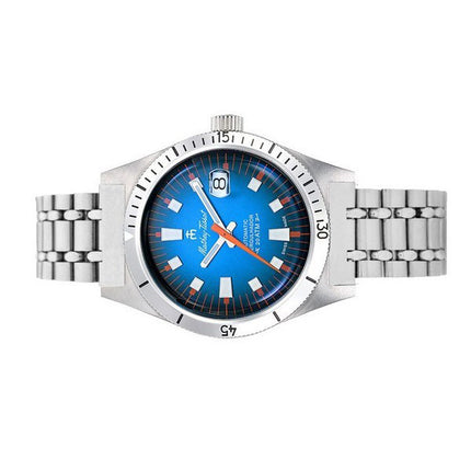 Mathey-Tissot Mergulhador Stainless Steel Blue Dial Automatic Diver's MRG1 200M Men's Watch With Extra Strap