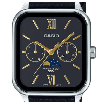 Casio Standard Analog Leather Strap Black Dial Quartz MTP-M305L-1A2V Men's Watch