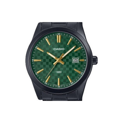 Casio Standard Analog Ion Plated Stainless Steel Green Dial Quartz MTP-VD03B-3A Men's Watch