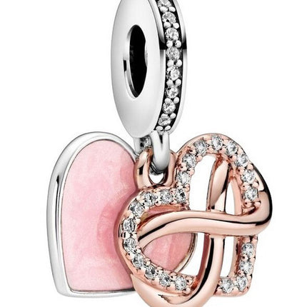 Pandora Sparkling Infinity Heart Dangle Charm With Clear Cubic Zirconia 788878C01 For Women