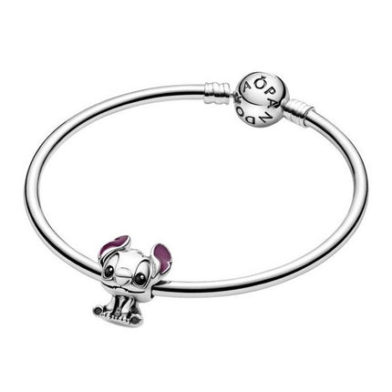 Pandora Disney Lilo And Stitch Silver Charm With Black And Purple Enamel 798844C01 For Women