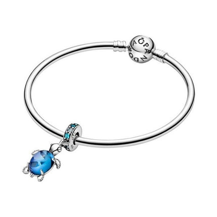 Pandora Murano Glass Sea Turtle Dangle Charm 798939C01 For Women