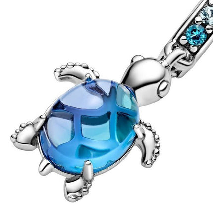 Pandora Murano Glass Sea Turtle Dangle Charm 798939C01 For Women