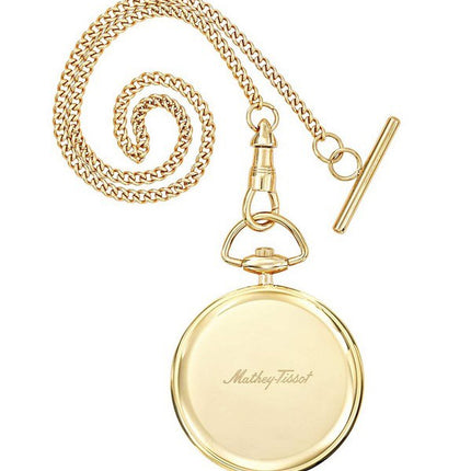 Mathey-Tissot Gold Tone Stainless Steel Champagne Dial Quartz P1PDI Unisex Pocket Watch