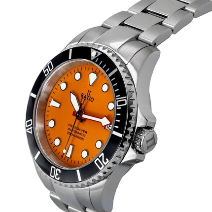 Ratio FreeDiver Sapphire Stainless Steel Orange Dial Automatic RTF045 200M Mens Watch