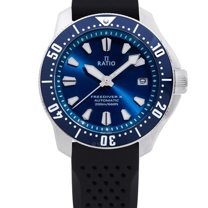 Ratio FreeDiver X Ocean Blue With Blue Ceramic Inlay Automatic RTX003 200M Men's Watch