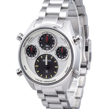 Seiko Prospex Speedtimer Watchmaking 110th Anniversary Limited Edition Chronograph Black And White Dial Solar SFJ009P1 100M Men'