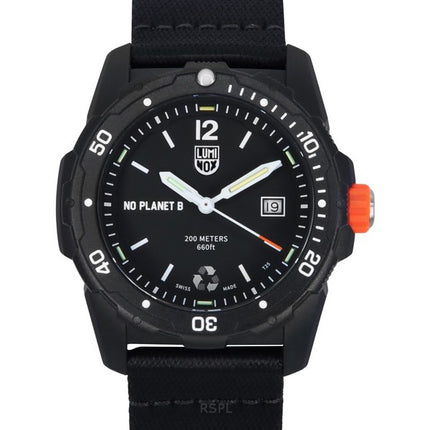 Luminox Bear Grylls Survival ECO NO PLANET B Recycled Plastic Strap Quartz Diver's XB.3722.ECO 200M Men's Watch