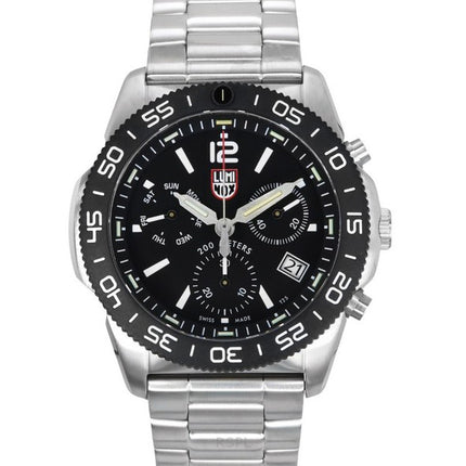 Luminox Pacific Diver Chronograph Stainless Steel Black Dial Quartz XS.3142 200M Men's Watch