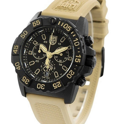 Luminox Navy Seal Foundation Chronograph Black Dial Quartz Diver's XS.3590.NSF.SET 200M Men's Watch With Extra Strap